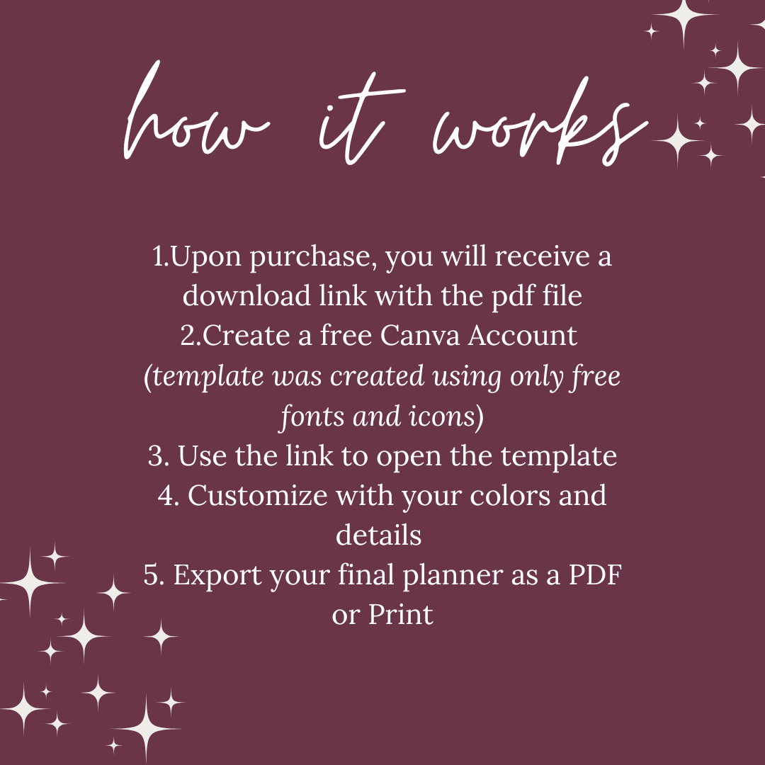 Ultimate Wedding Planning Binder Template- Jewel Tones and Stars