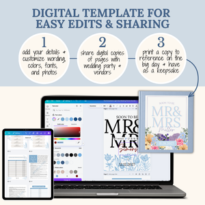 Ultimate Wedding Planning Binder Template- Pretty Pastels | Garden Party
