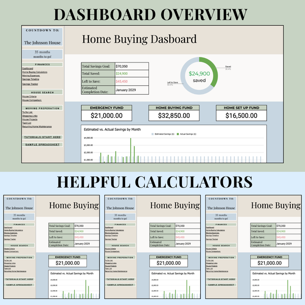 Home Buying Spreadsheet