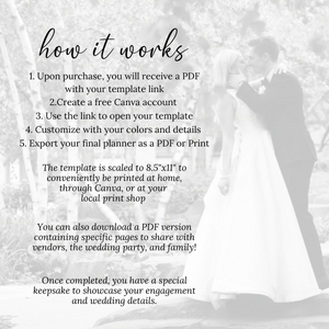 Ultimate Wedding Planning Binder Template- Western