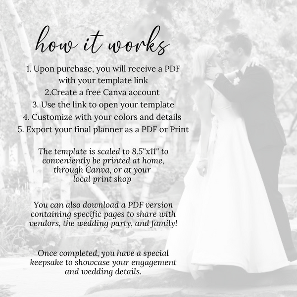 Ultimate Wedding Planning Binder Template- Western