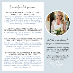 Ultimate Wedding Planning Binder Template- Western