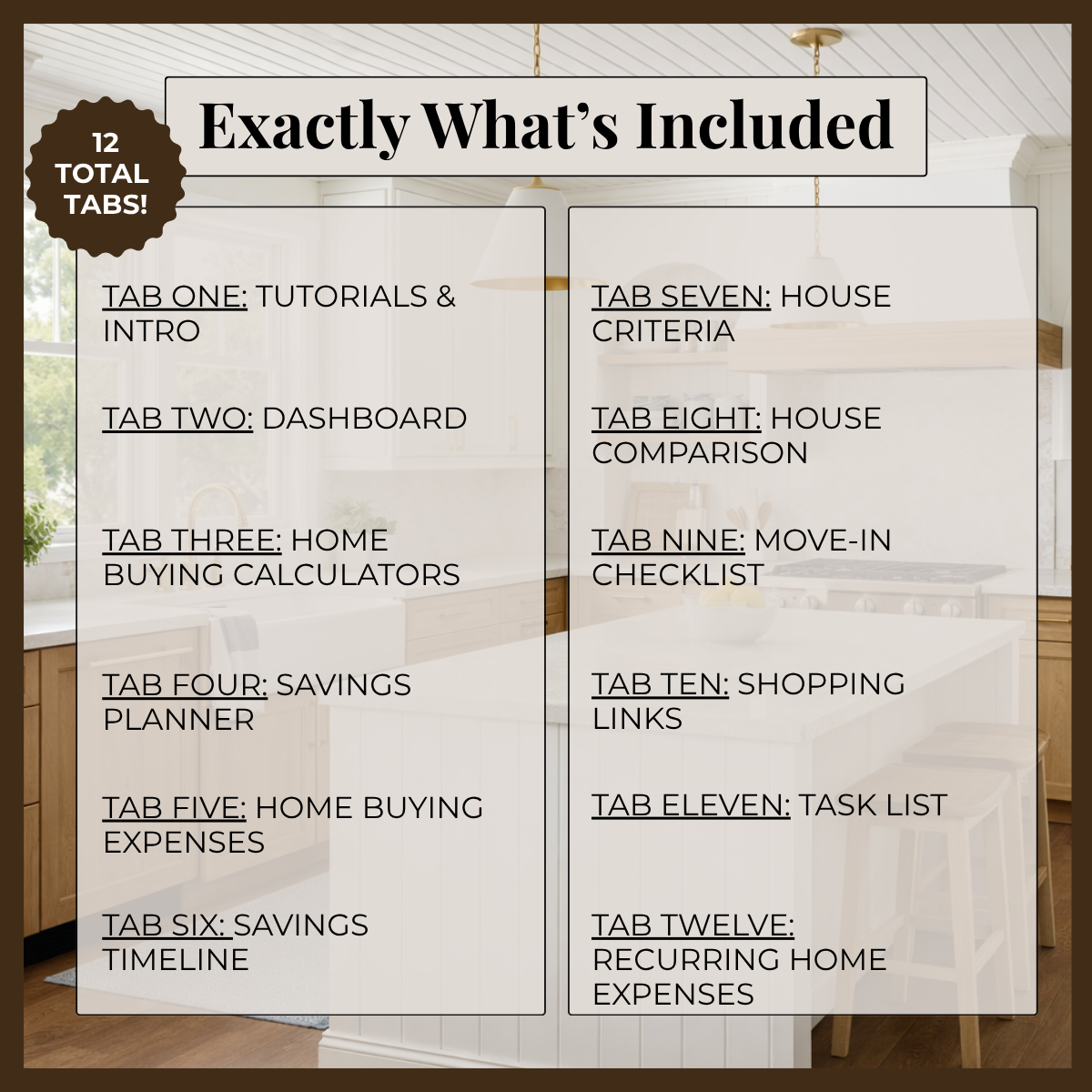 Home Buying Spreadsheet