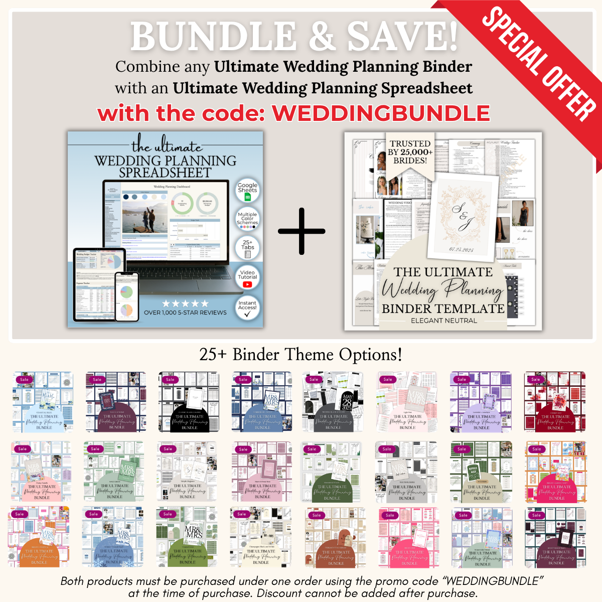 Ultimate Wedding Planning Binder Template- Elegant Neutral