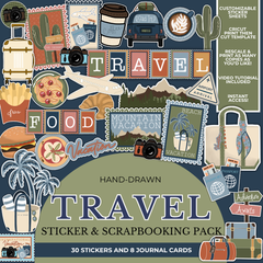 General Travel Sticker & Scrapbooking Pack | Digital Download