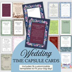 Wedding Time Capsule Card Template: Customizable and Printable Canva Template