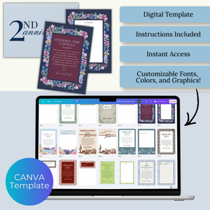 Wedding Time Capsule Card Template: Customizable and Printable Canva Template