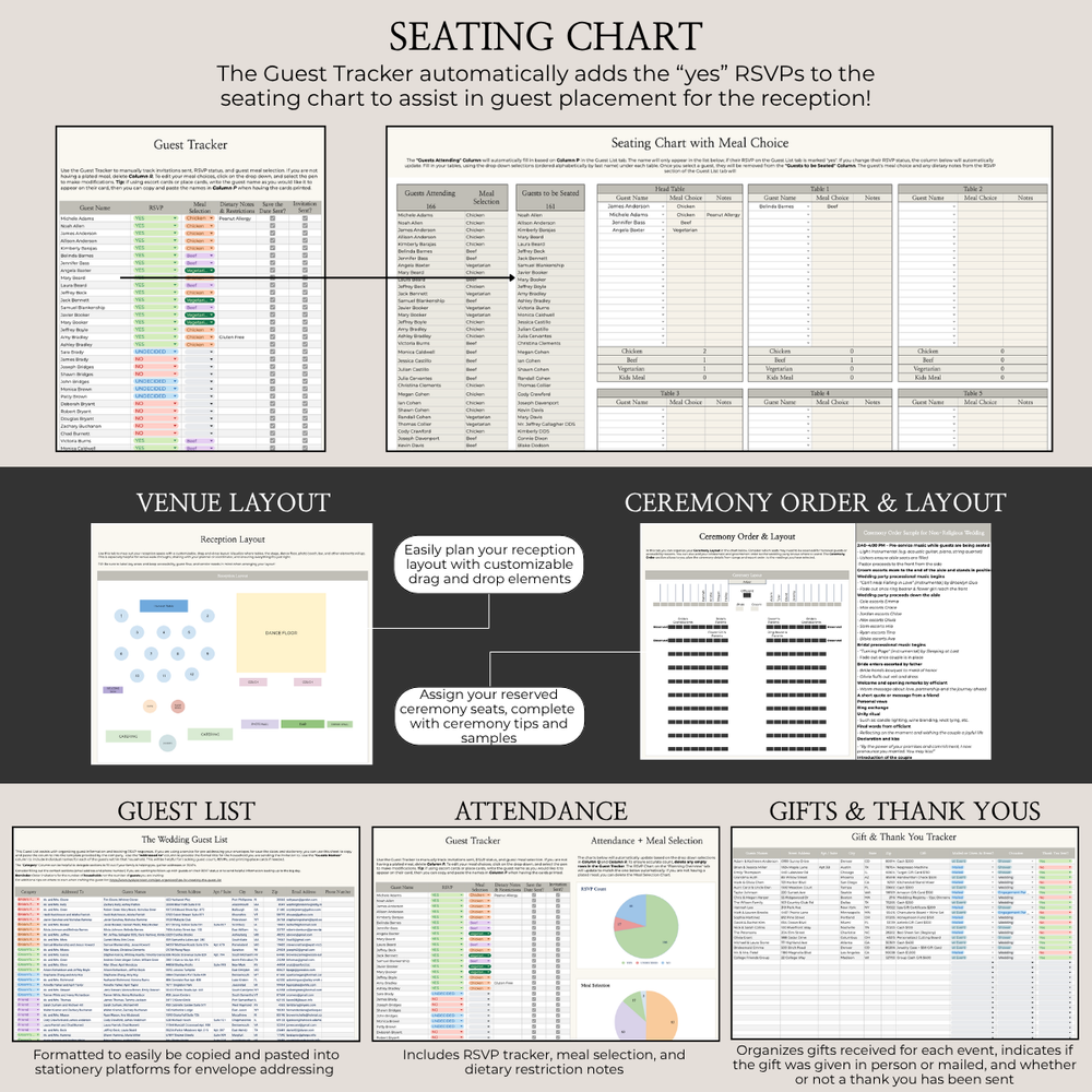 Ultimate Wedding Planning Spreadsheet-Neutral