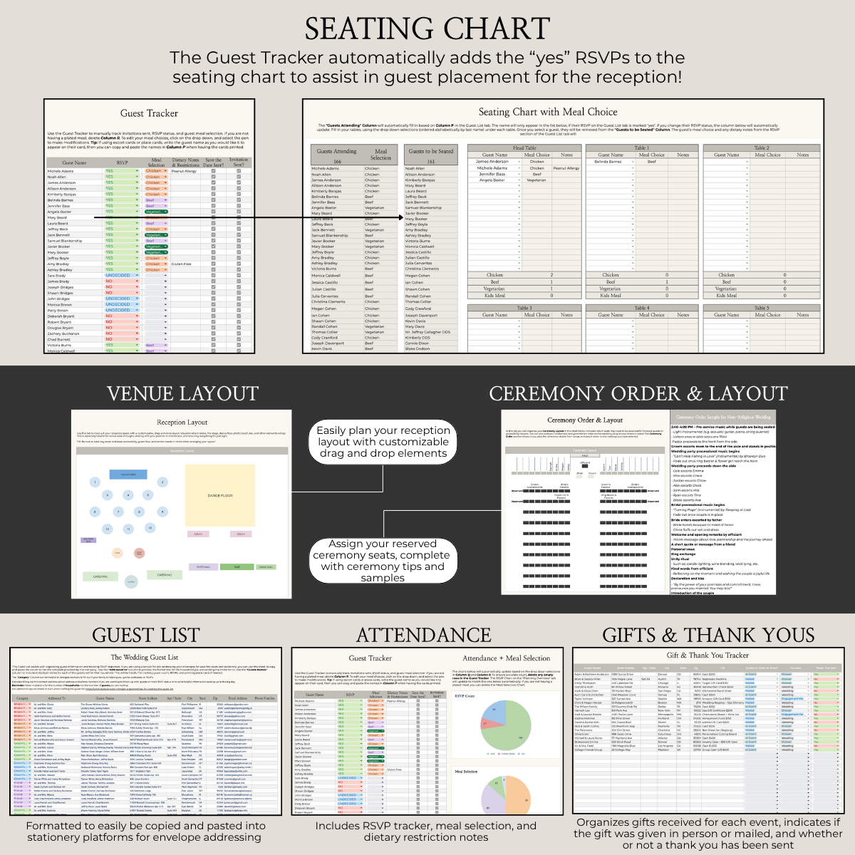 Ultimate Wedding Planning Spreadsheet-Neutral