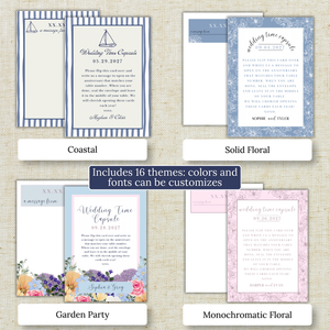 Wedding Time Capsule Card Template: Customizable and Printable Canva Template