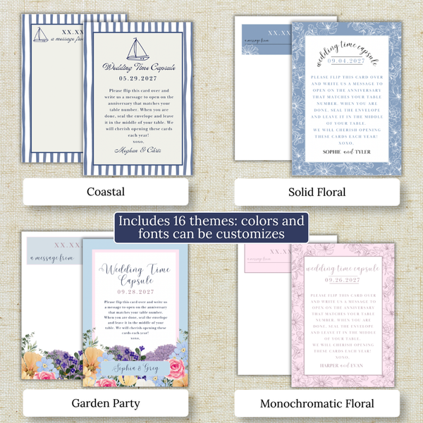 Wedding Time Capsule Card Template: Customizable and Printable Canva Template