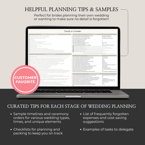 Ultimate Wedding Planning Spreadsheet-Neutral