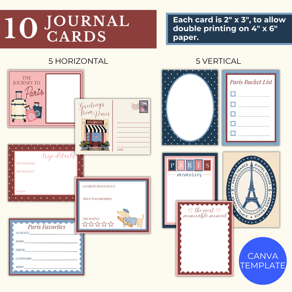 Paris Sticker & Scrapbooking Pack | Digital Download