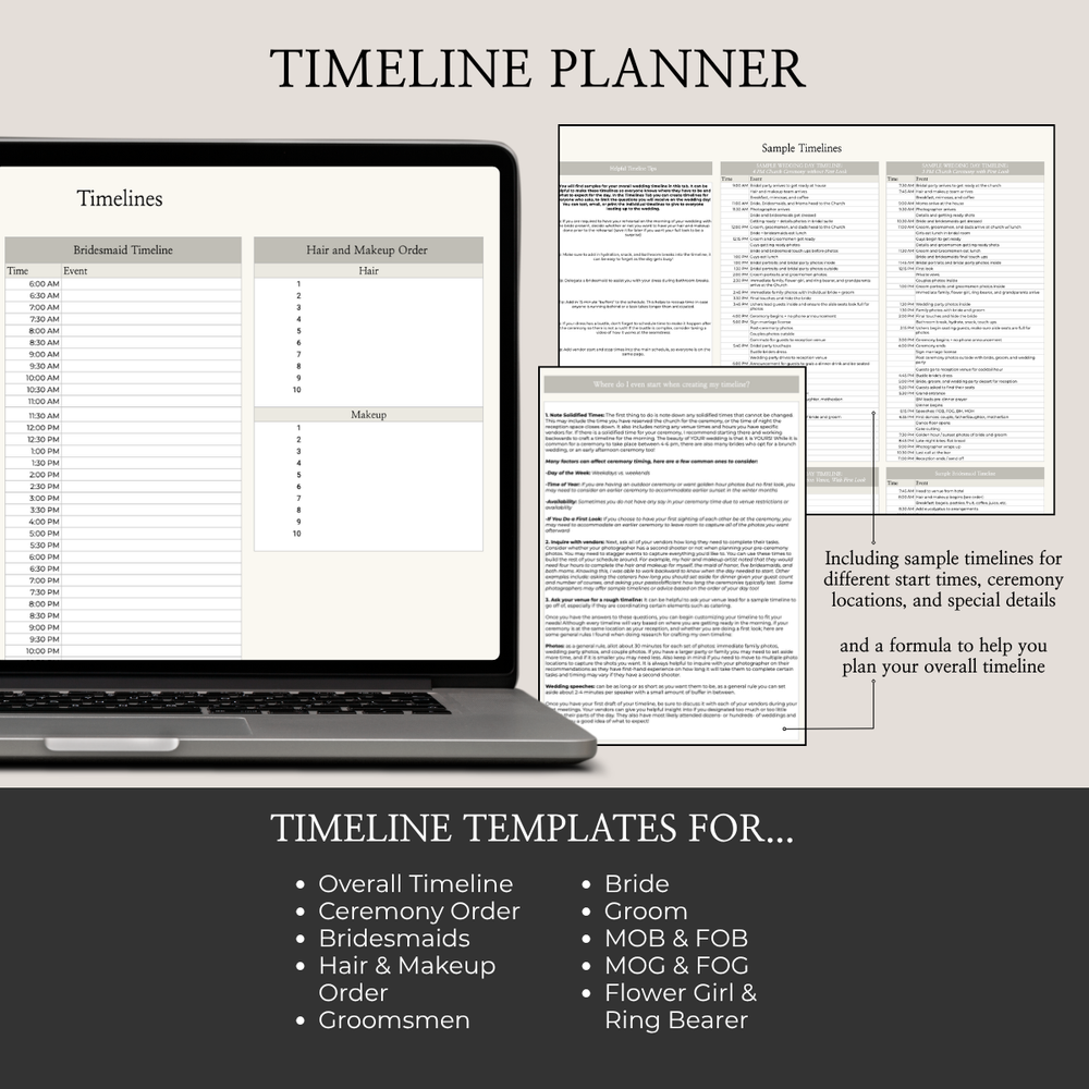 Ultimate Wedding Planning Spreadsheet-Neutral