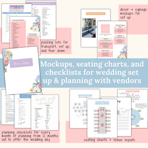 Ultimate Wedding Planning Binder Template- Pretty Pastels | Garden Party