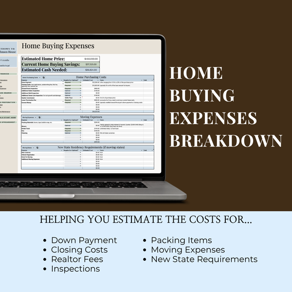 Home Buying Spreadsheet