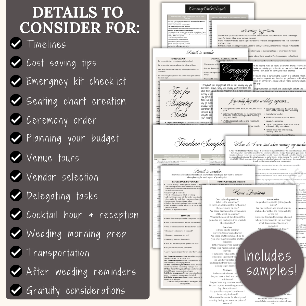 Ultimate Wedding Planning Binder Template- Elegant Neutral