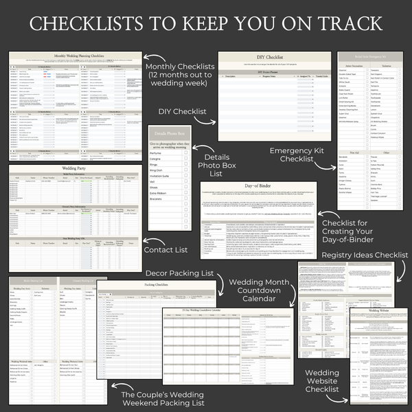 Ultimate Wedding Planning Spreadsheet-Neutral