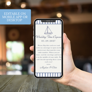Wedding Time Capsule Card Template: Customizable and Printable Canva Template