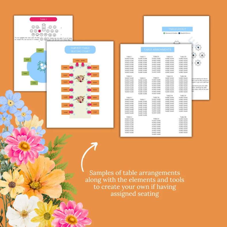 Ultimate Wedding Planning Binder Template- Bright Garden Party