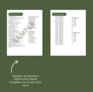 Ultimate Wedding Planning Binder Template- Western