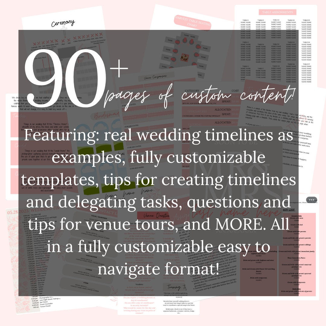 Wedding Planning Binder Templates BY SKYLER OLSON