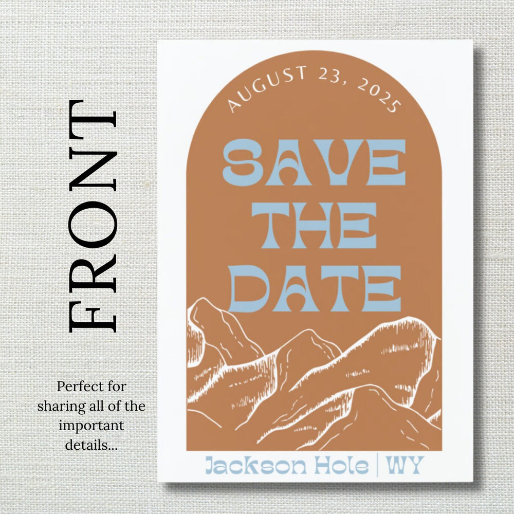 Mountain Wedding Save the Date | Customizable Template