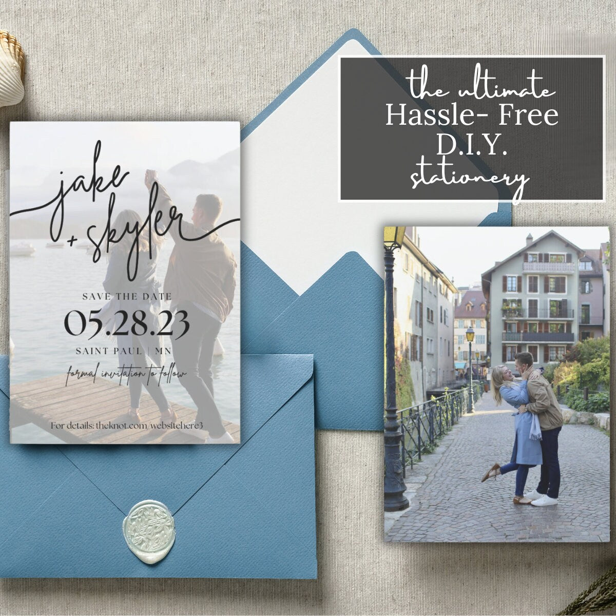 Modern Wedding Save the Date | Customizable Template