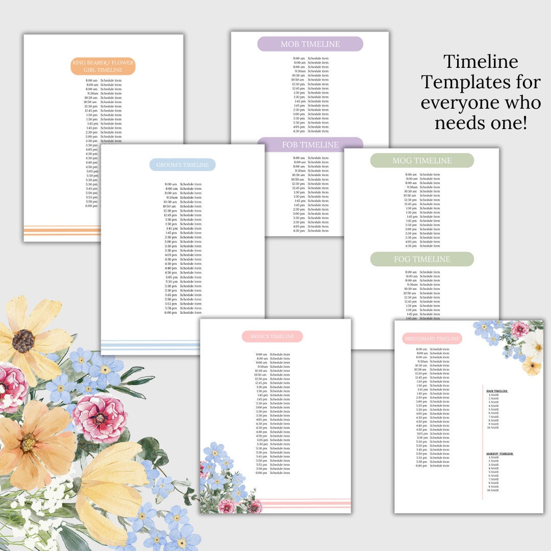 Ultimate Wedding Planning Binder Template- Pretty Pastels | Garden Party