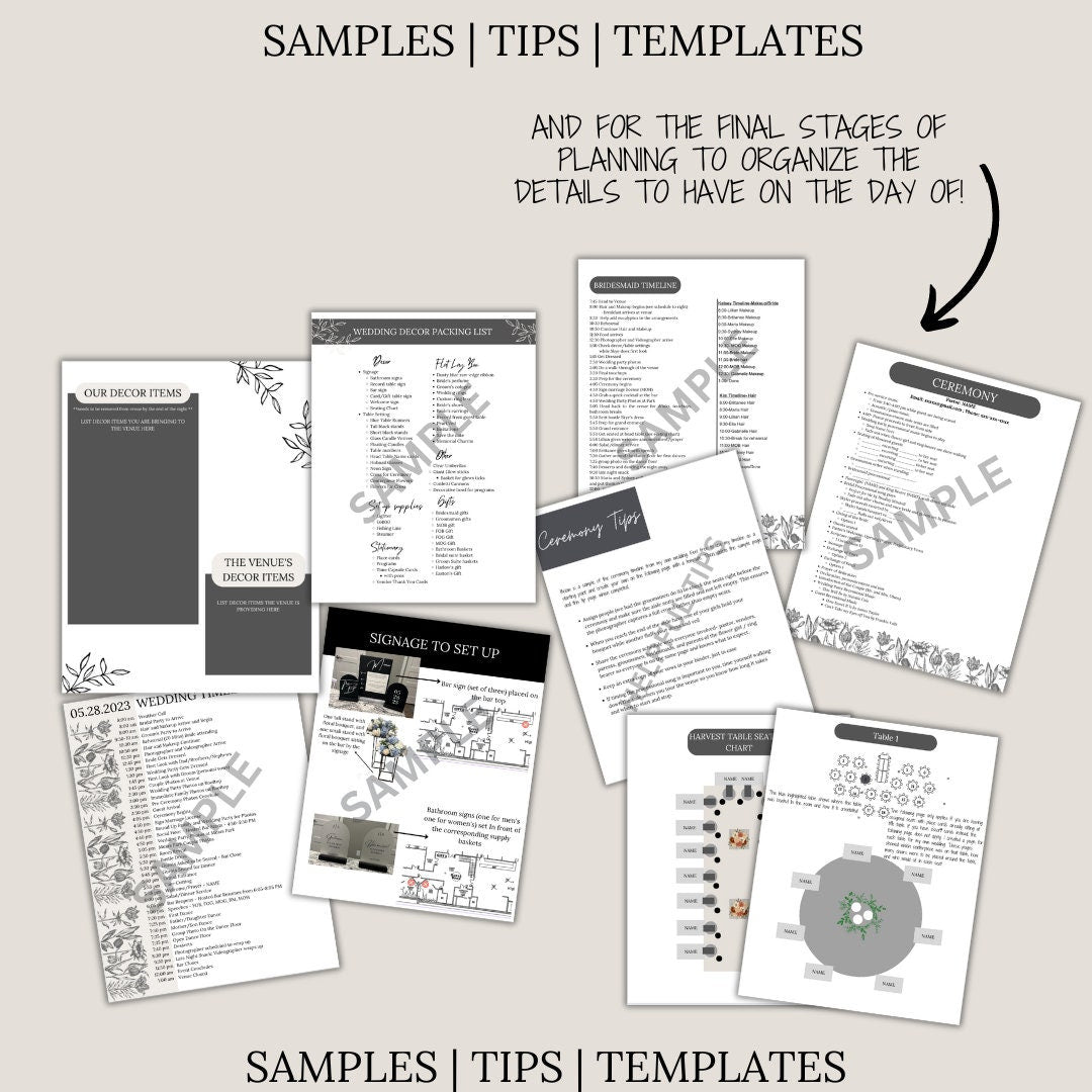 Ultimate Wedding Planning Binder Template- Neutral Beige