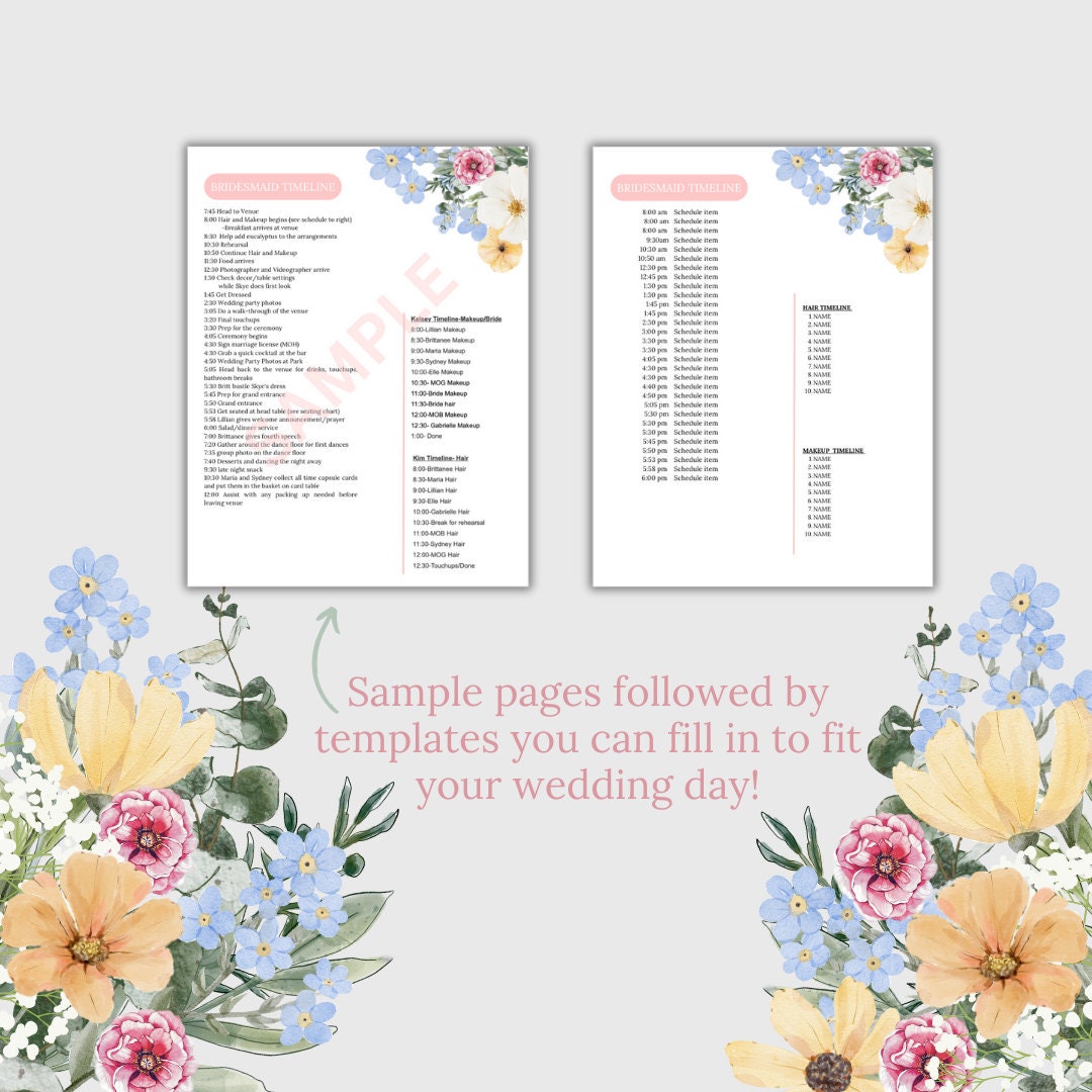 wedding card binder Ultimate Wedding Planning Binder Template- Pretty Pastels