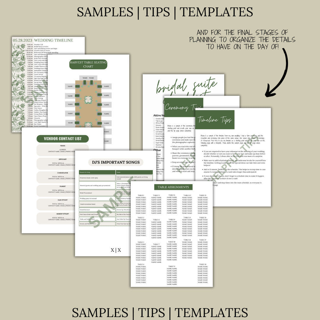 Ultimate Wedding Planning Binder Template- Western