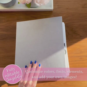 Ultimate Wedding Planning Binder Template- Light Pink Floral