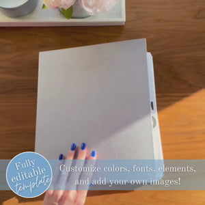 Ultimate Wedding Planning Binder Template- Light Blue Floral